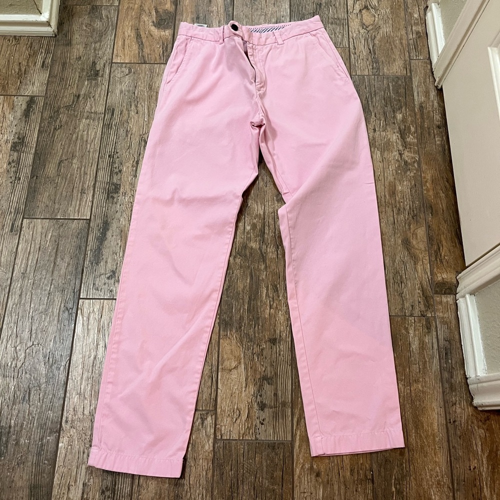 Brooks Brothers Light Pink cotton Milano straight leg pants size 32 NWOT